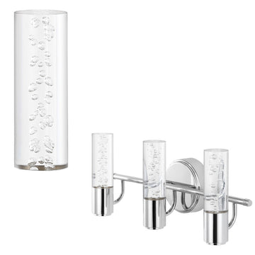Bolha Minimalist Modern Bubble Acrylic/Iron Integrated LED Vanity Light